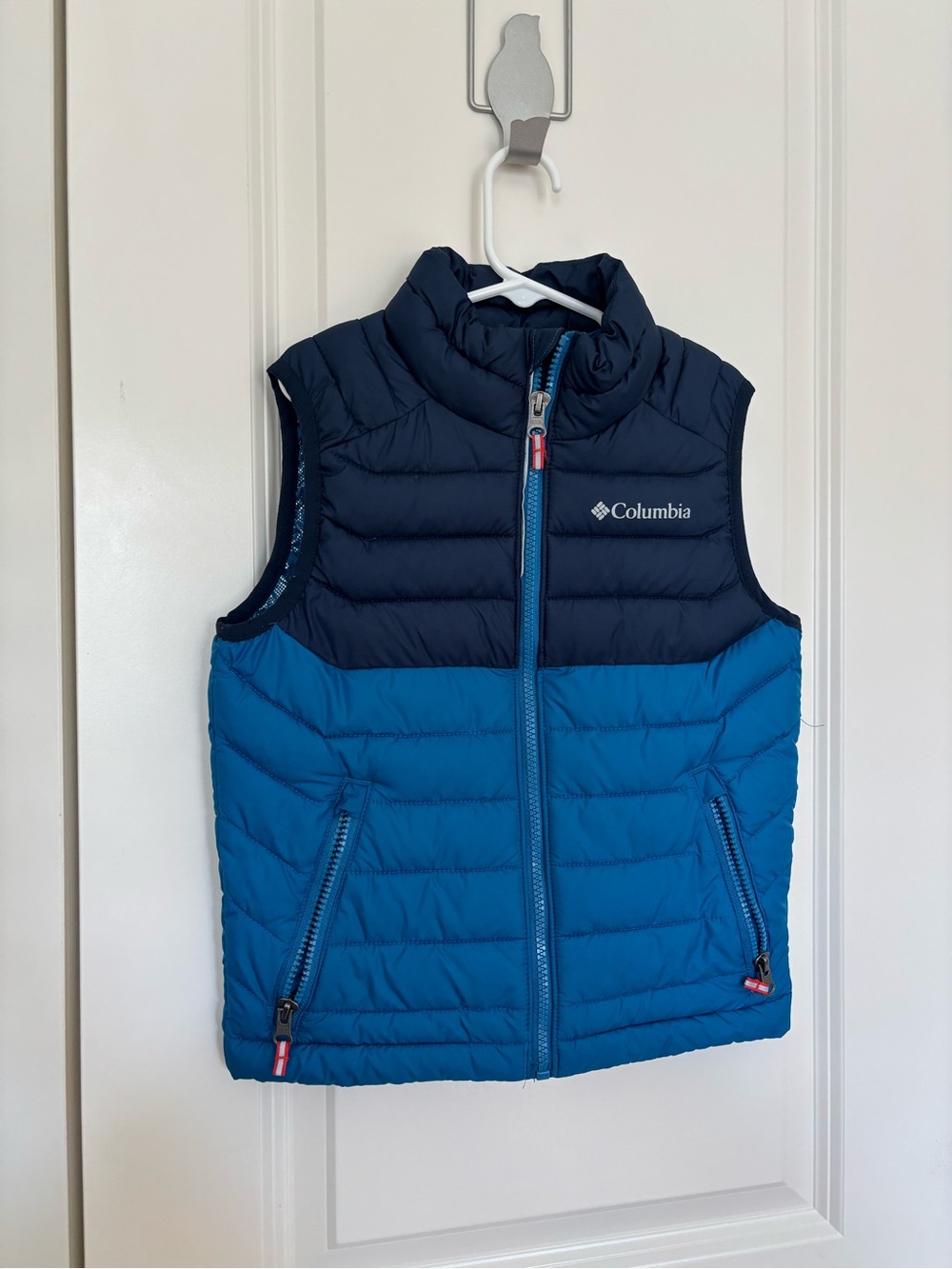 Kids Columbia Quilted Blue Packable Vest XXS